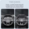 Suitable for Buick Carbon Fiber Texture Steering Wheel Cover Snap-On Wave-Shaped Sporty Design Durable Protective Case Encore Gx Envista Envision