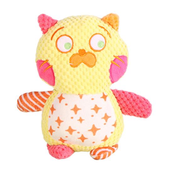 Yousheng Plush Animal Dog Chew Toy Boredom Stress Relief Squeaky Frog Cat Rabbit Plushie Bite Resistant Dog Teething Cleaning Interactive Animal