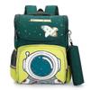 Children School Backpack for Boys Cartoon Knapsack Orthopedic Backpacks for Girls Kids(green)