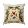 Oil Painting Style Christmas Pillowcase Bedroom Sofa Cushion Cover 100% Polyester Living Room Cushion Pillowcase Home Decor