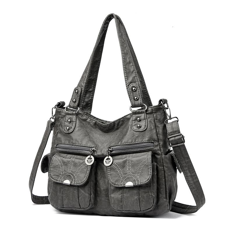 Fashion Women's Shoulder Bag Large Capacity Soft Leather Women's Bag Messenger Tote Bag New Handbag