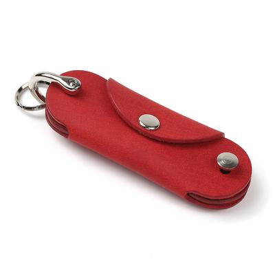 A'sLogue Leder Schlüsseletui, Echtes Italienisches Leder, Kompakt, Schlank, Smart, Mini, Klein, für Damen und Herren, Fiesta