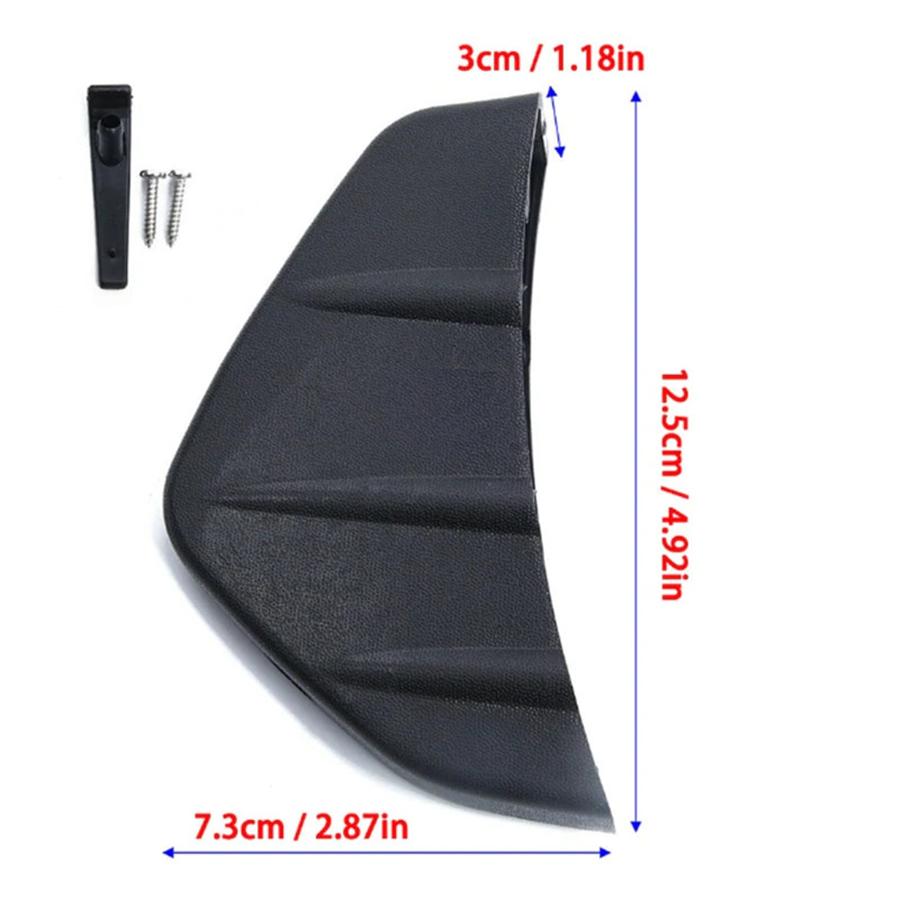 4PCS Universal PVC Rear Bumper Diffuser Body Moldings Trims Shark Fin Black Red