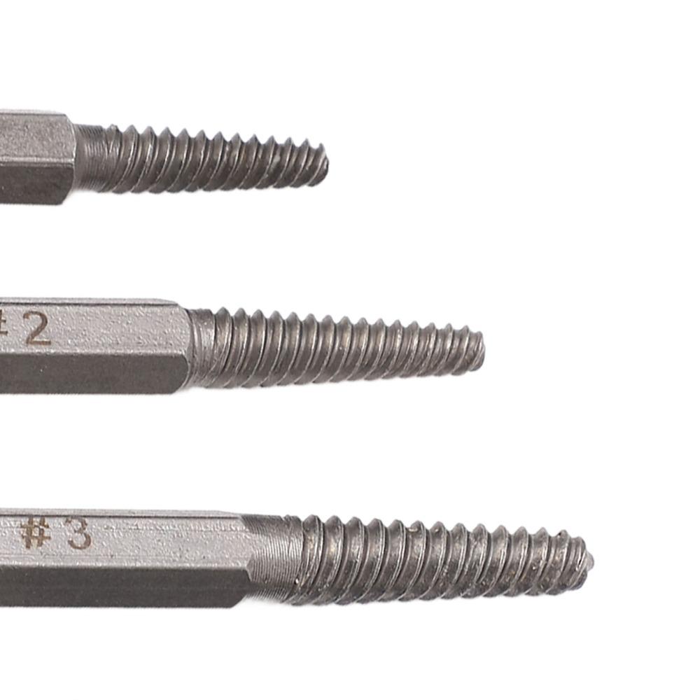 5PCS Strong Toughness Damaged Screw Extractors Bolt Extractor Tool  For Damaged Bolts