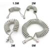 1Pcs Toilet Bidet Spring Shower Hose Telephone Line Flexible Sprayer Connect Pipe 1.5M/2M /3M/5M Anti-wrap Water Plumbing