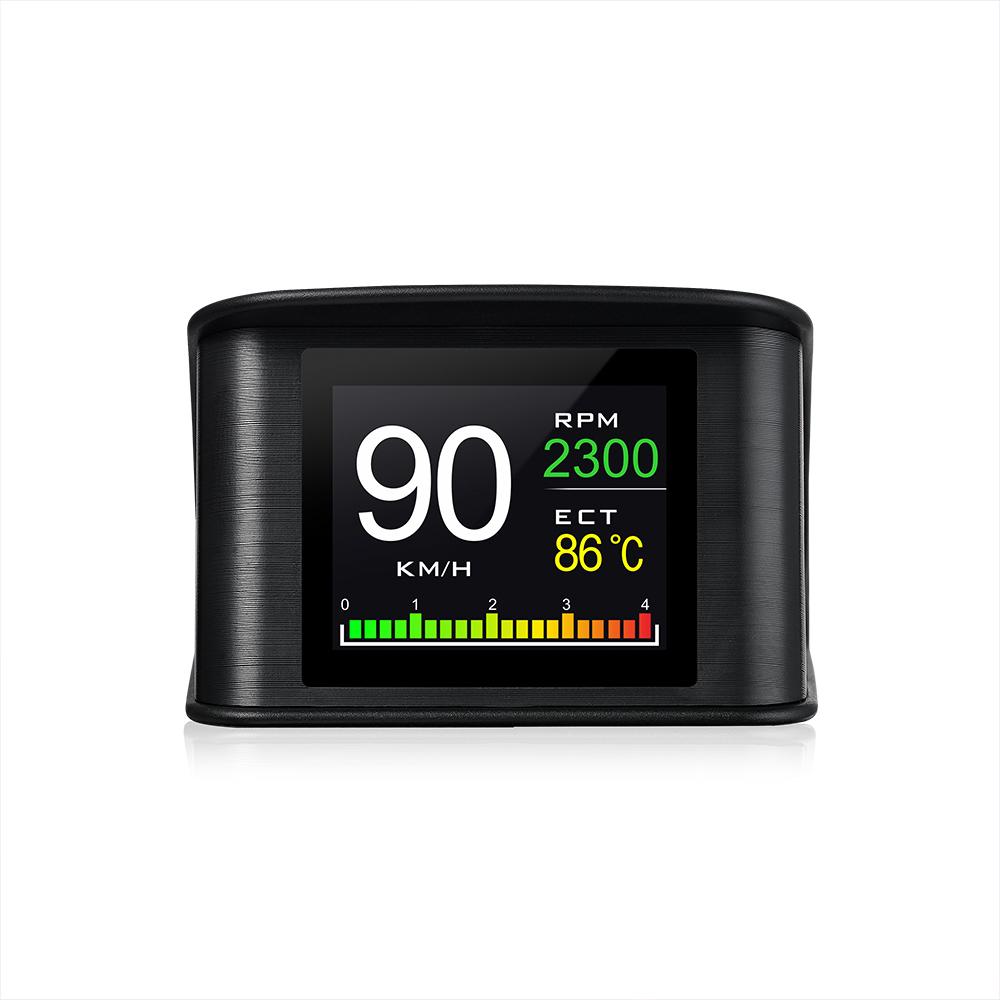 P10 OBD Car Digital Head Up Display OBD2 For HUD Smart Speed Meter On-board Computer RPM Water Temperature Voltage Gauge Display