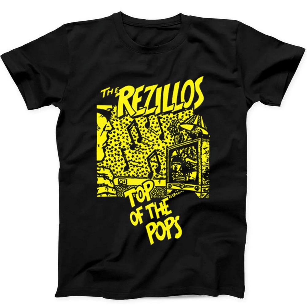 

Rezillos Top Of The Pops Music Retro Gift Tee Black T Shirt 485 4XL