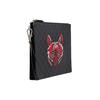 Gucci Wolf Head Print Logo Canvas And Leather Clutch Men Clutch Black Gray Red 547084-914AN-9789