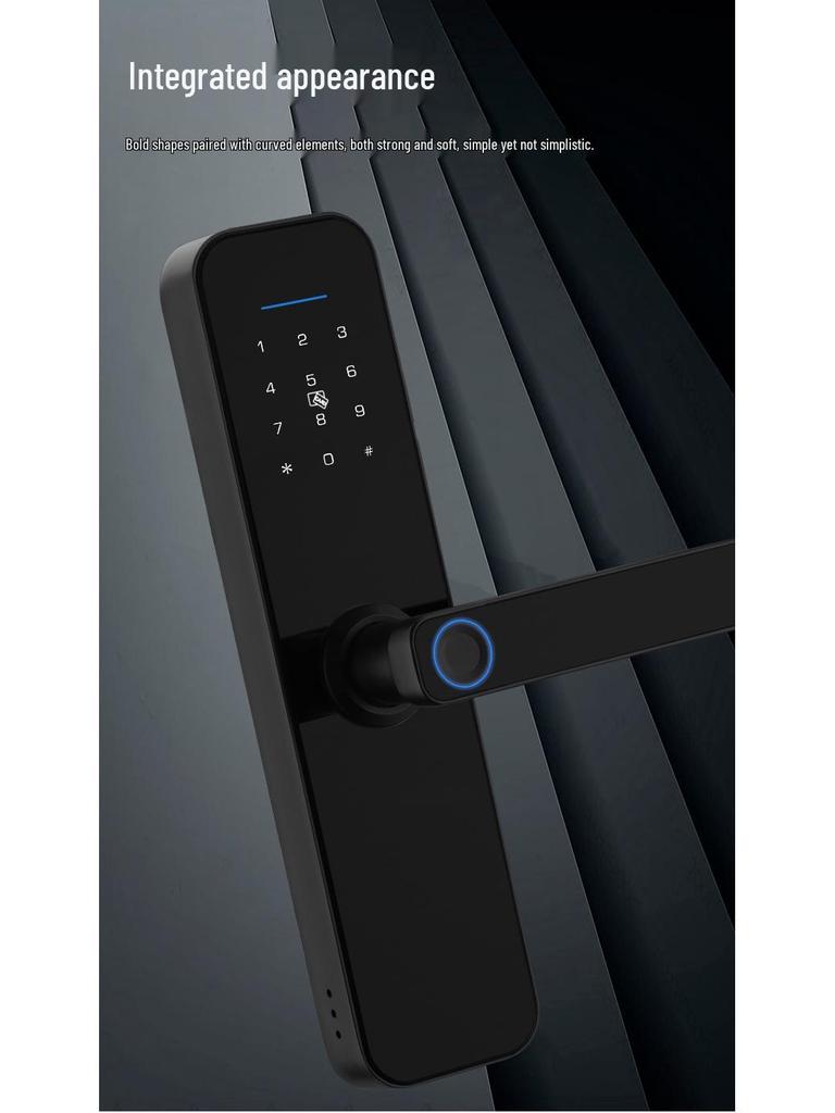 Smart Bluetooth Fingerprint Door Lock with App and Card Swipe Control