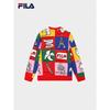 FILA Unisex Square Plaid Graffiti Knit Sweater