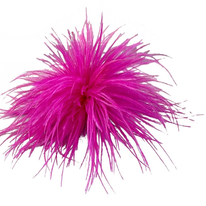 Feather Brooch Scarf Clip Brooches Lapel Pins Dress Accessories Ostrich Feather Material Corsage Pin Feather Lapel Pins