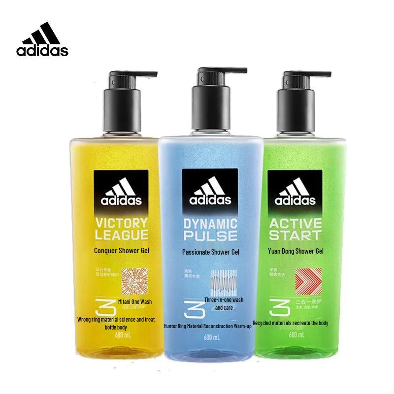 Adidas Men's 3-in-1 Shower Gel Variety Pack (3 x 600ml)