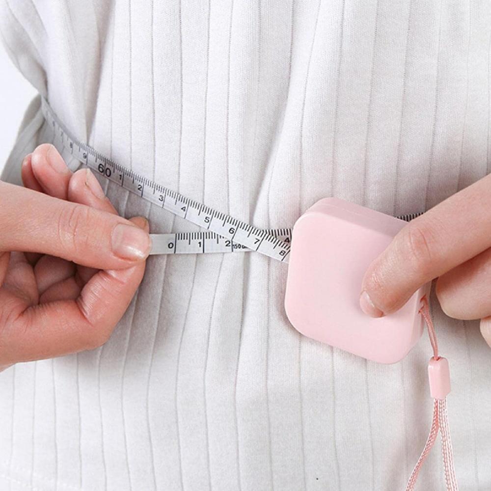 1.5M Portable Tape Measure Small Jewelry Measurement Ruler for Weight Loss Medical Body Measurement Tailor Measure Clothes Waist