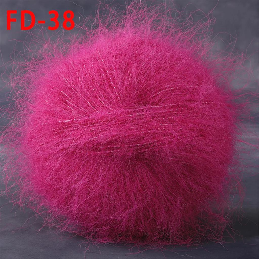 Worsted Faux Long Plush Mink Velvet Cashmere Yarn For DIY Knitting And Crocheting Long Plush Thick Crochet Yarn 1pc 190m 1.76oz