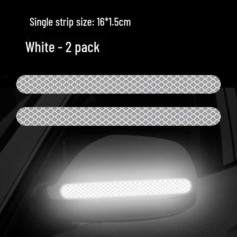 Reflective Car Rearview Mirror Warning Sticker - Scratch-Shielding Decorative Film