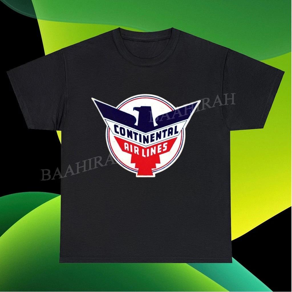 New Continental Airlines Retro Logo American Funny T shirt Size S to 5XL S