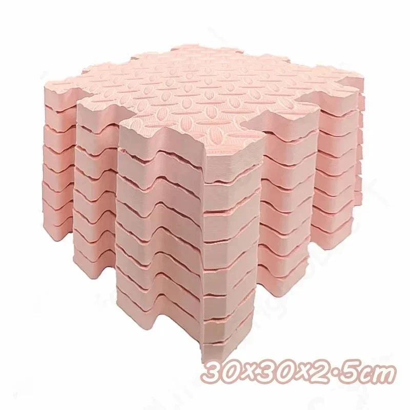 6Pcs 2.5cm Thickening Baby Interactive Game Carpet Anti-slip and Shockproof Living Room and Bedroom Mat Children's Room Carpet