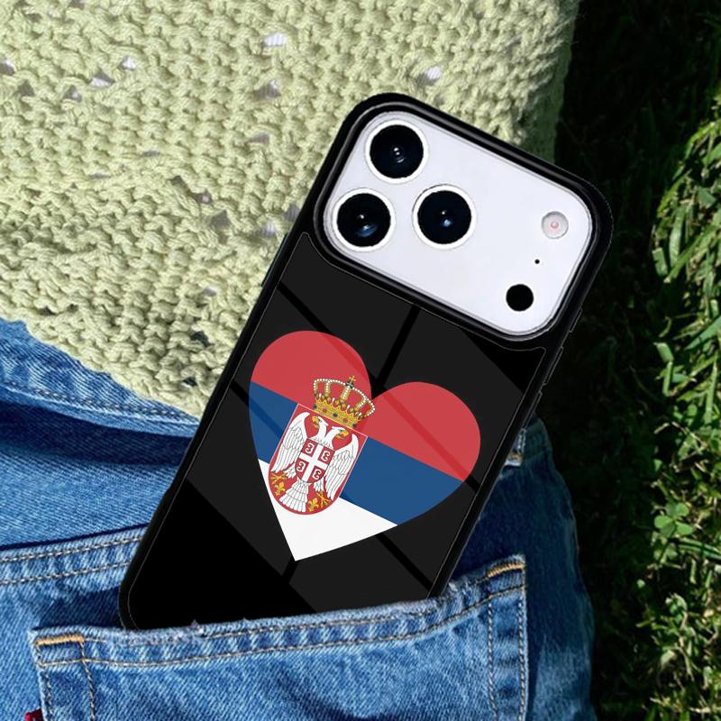 Flag of Serbia Serbian Phone Case Cover Compatible with for IPhone 17air 16e 15 14 13 12 11Pro Max 17 Air