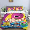 Barney Friends Cute Cartoon Bedding Set Dinosaur Pattern Duvet Cover Pillow Case Boys Bedroom Double King Size Comforter Gift