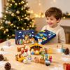 Calendario dell'Avvento di Natale per Bambini 24 Giorni Presepe Bambini, Legame Familiare con Mini Figure, Attività Festive Interattive