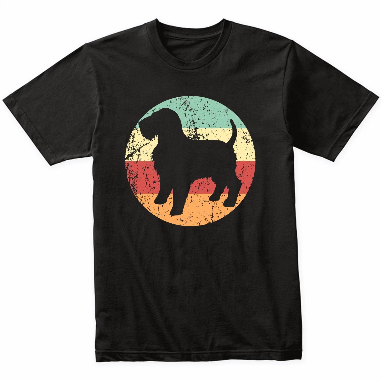 Retro Wheaten Terrier Dog Breed Icon T-Shirt - Retro Colors 2XL