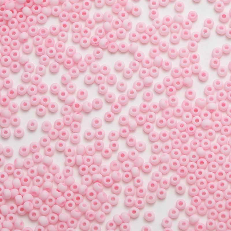 2mm Frosted Round Seed Beads - Macaron Color Series, 10g Pack for DIY Jewelry & Beading