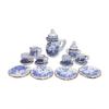 15Pcs Miniature Food And Play Doll House Diy Accessories 1:12 Dollhouse Miniature Tableware Porcelain Ceramic Tea Cup Set