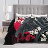 Movie Minus One Vintage Blankets Godzillaed Fleece Throw Blankets Summer Air Conditioning Portable Lightweight Bedspreads,