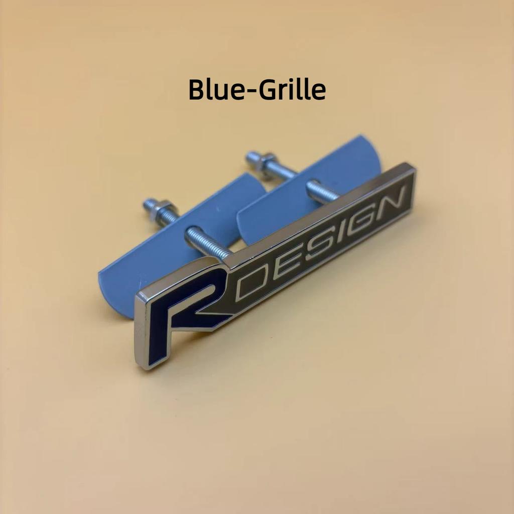 1 Satz Metall R DESIGN Styling Emblem, Auto Frontgrill Dekoration Badge Für V-o-l-vo Zubehör