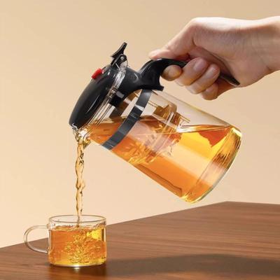 750ml Teiera Filtro Creativa in Vetro Borosilicato per Casa Ufficio Regalo Grande Capacità Tazza Pressa Galleggiante con Coperchio per Tè Perfetto