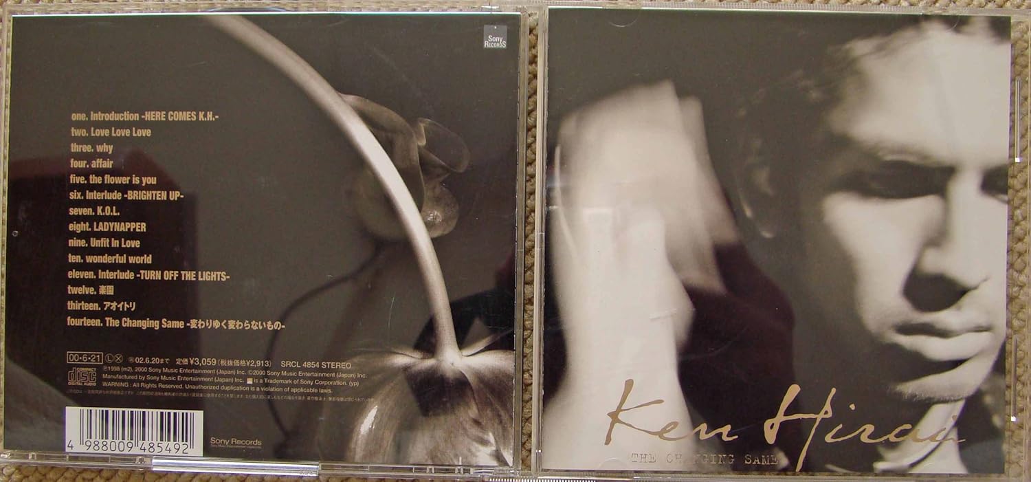 

CD KEN HIRAI - THE CHANGING SAME SRCL4854PROMO Sony Records 2000 Japan ObiJapanese Pop/Rock Used