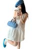 White sleeveless vest dress women's summer gentle wind temperament skirt small loose bud short skirt