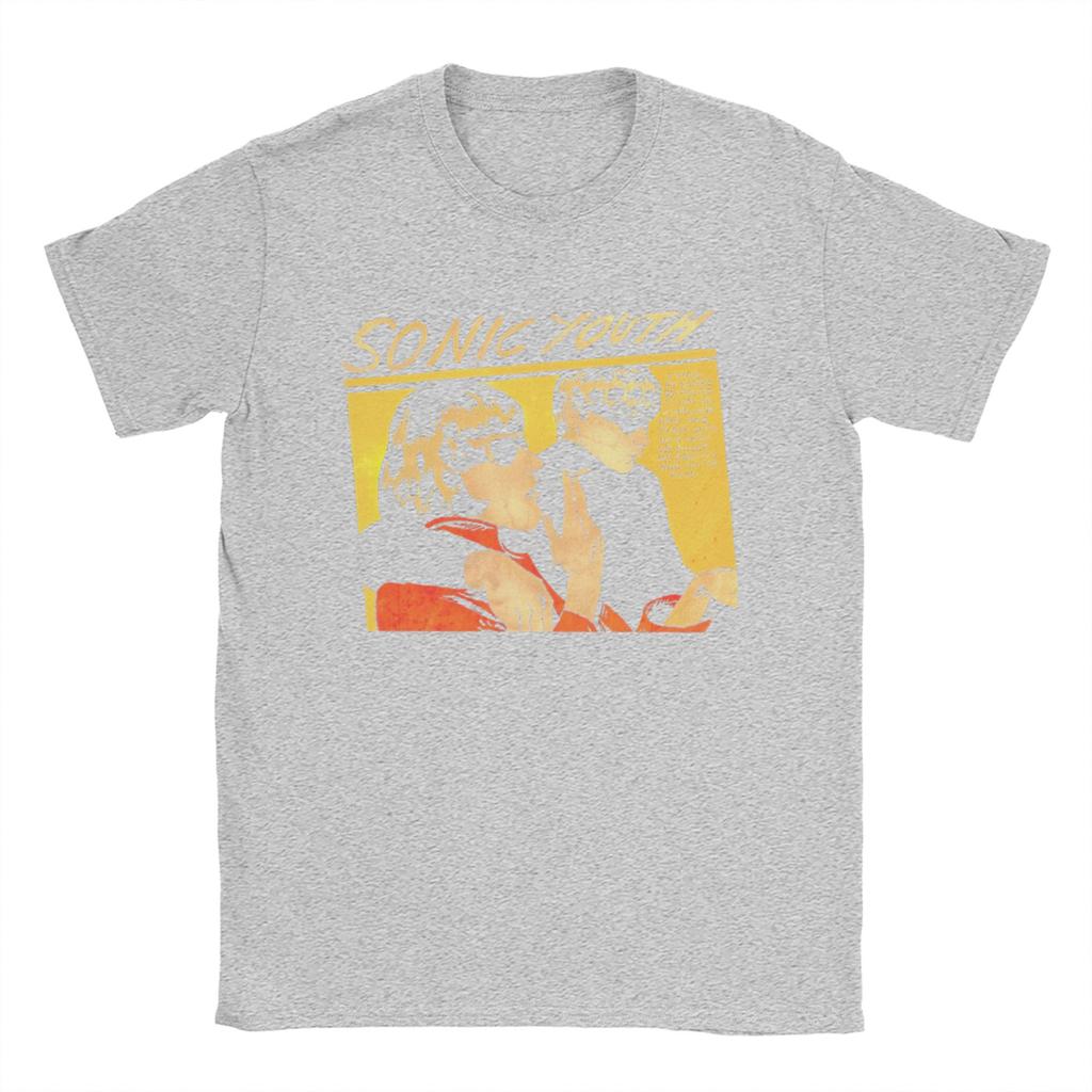 Men's Sonic Youth Rock Band T Shirt Cotton Tops Novelty Short Sleeve O Neck Tee Shirt Plus Size T-Shirt
