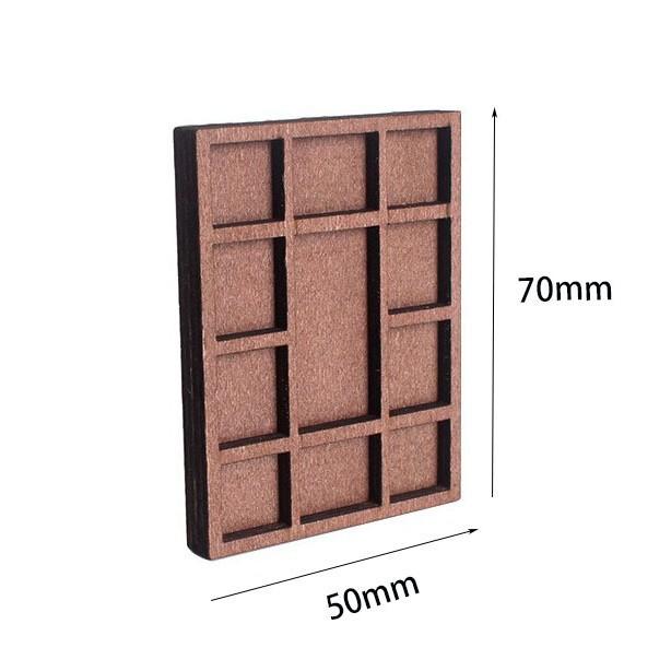 Miniature Wooden Display Shelf Rock Display Case Storage Organizer for Collectibles Mineral Crystal Mounted Rock Collection Box