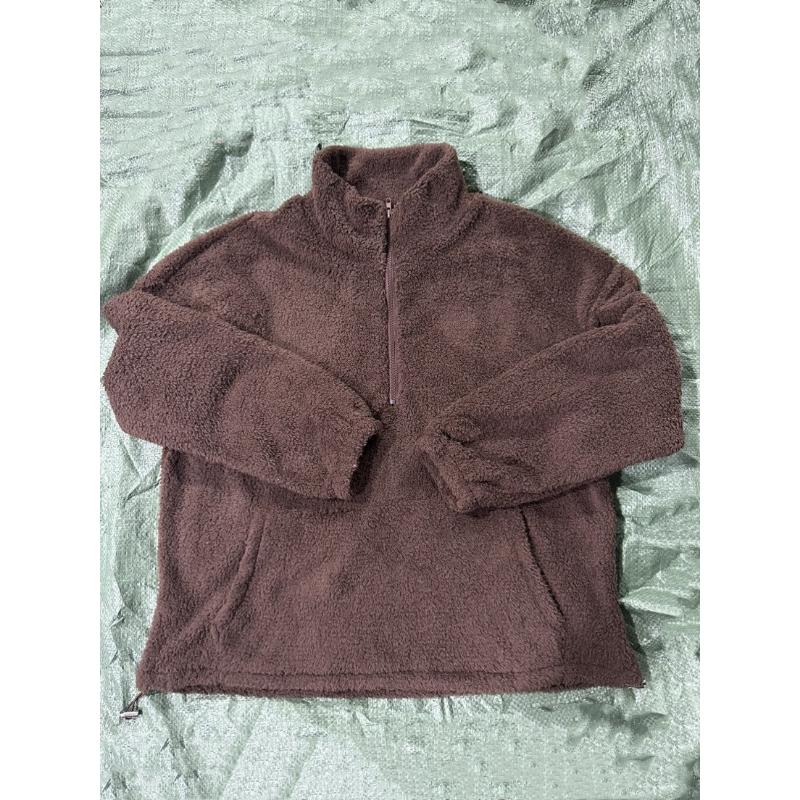 2026 Autumn Winter Women's Plush Fleece Half Zip Sweatshirt, Stand Collar Jacket with Pockets, Cozy Sherpa Lined Casual Top for Cold Weather