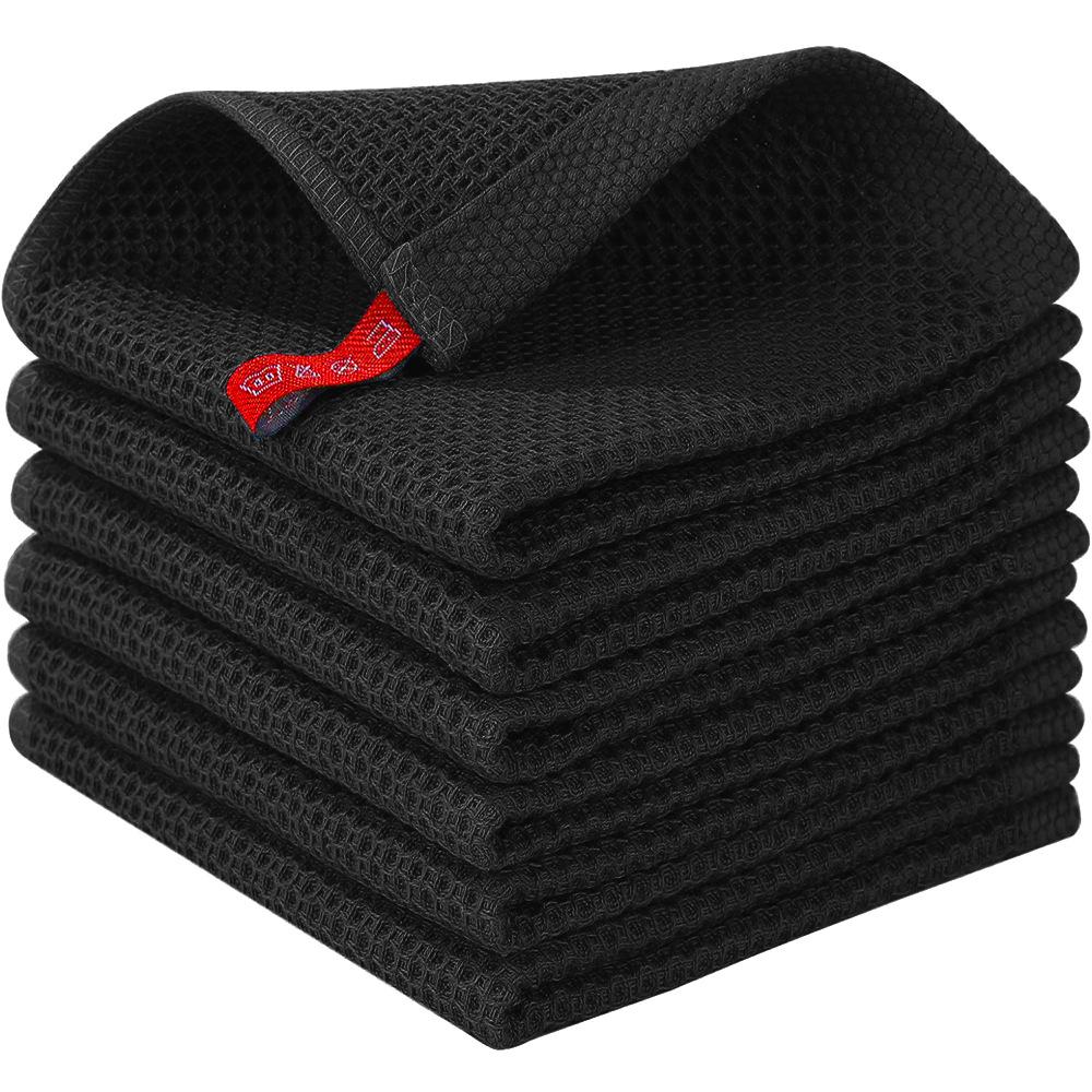 High Absorbency Quick-Dry Waffle Cotton Kitchen Towels