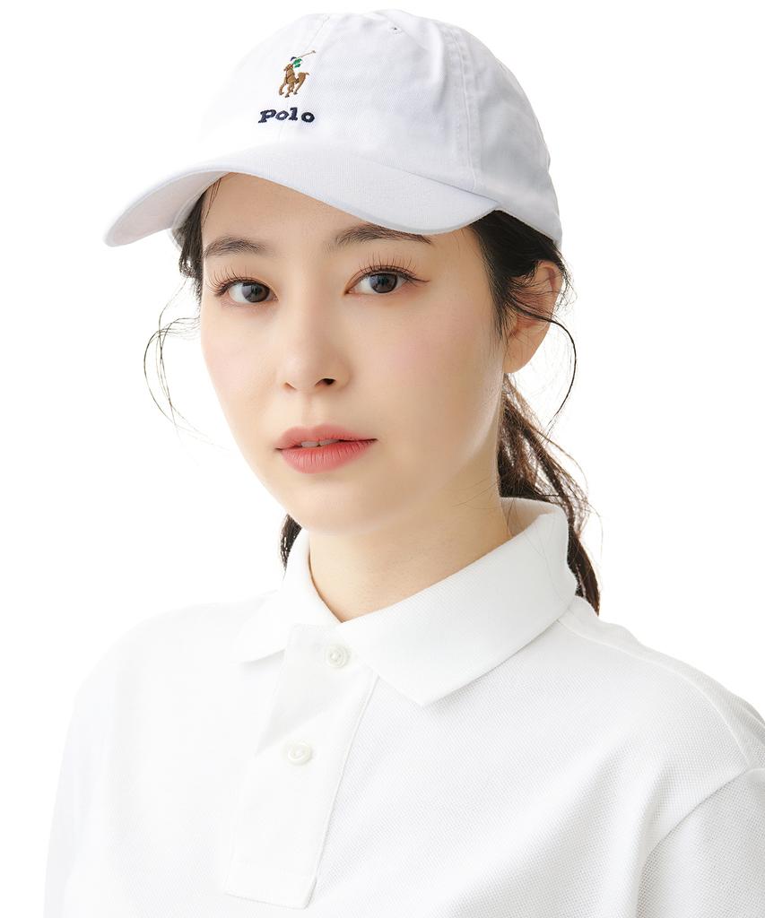 POLO RALPH LAUREN [White Collection] Twill Ball Cap - White
