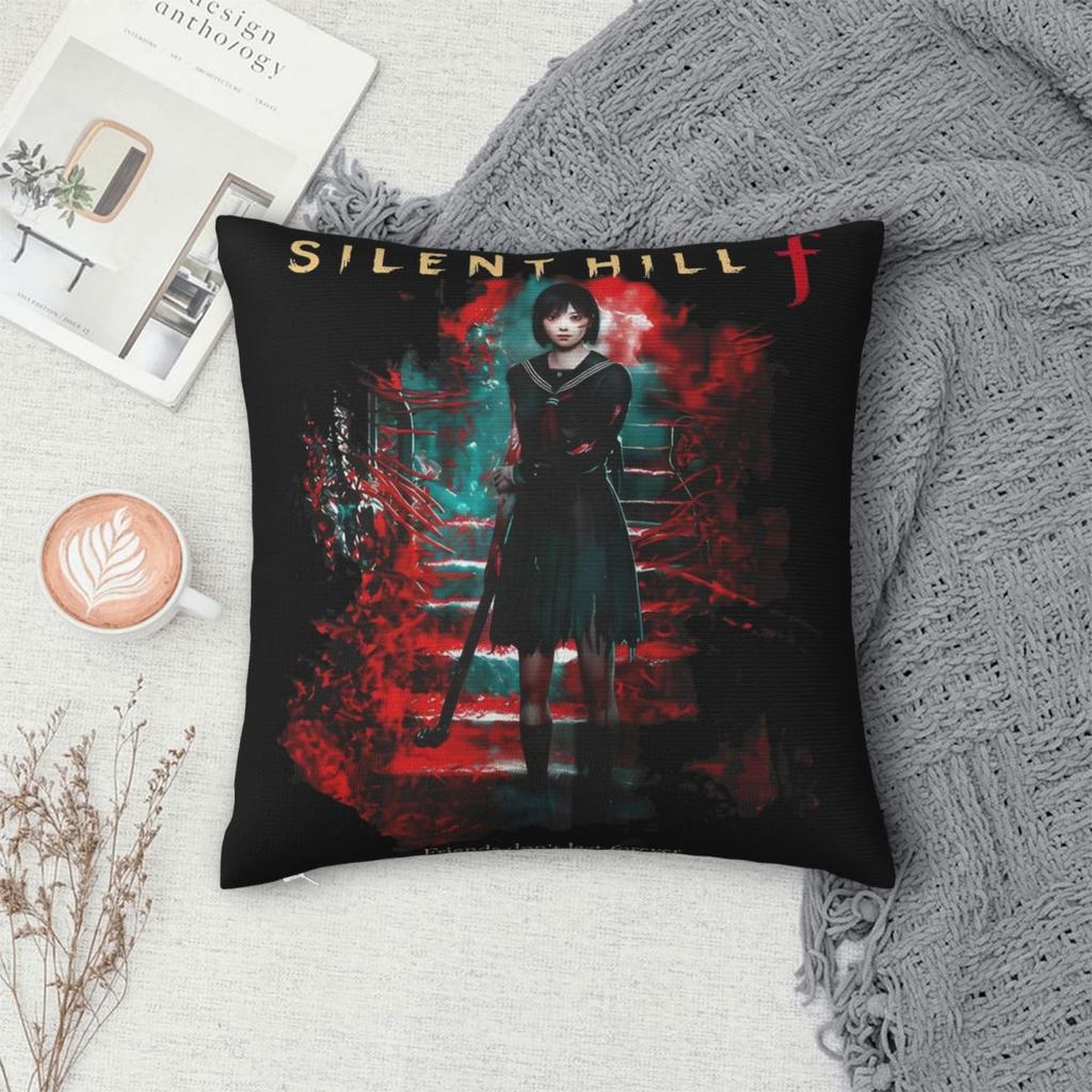 Warm Sofa Silent Hill F Horror Game 2025Decor Pillowcase Accessories Gaming Lover Pillow Covers Square Multi-Size