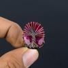 Tree of Life Lab-Created Ruby Gemstone Copper Wire Wrapped Handmade Jewelry Ring For Her