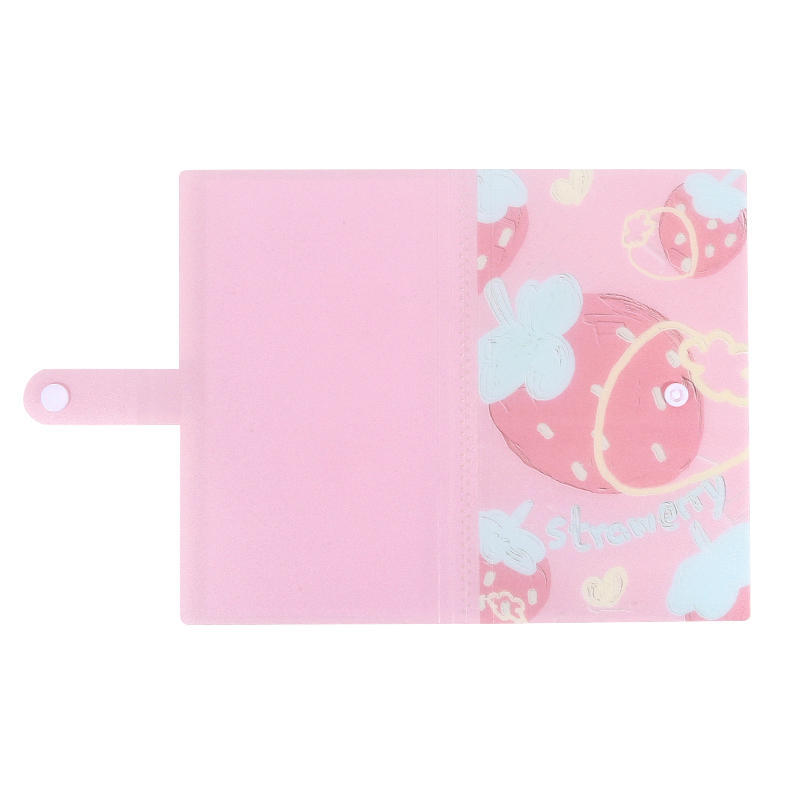 Cute Fruit 120 Slots Small Card Collecting Album Empty Three-Grid Photocard Storage Binder Book Nail Decals Organizer