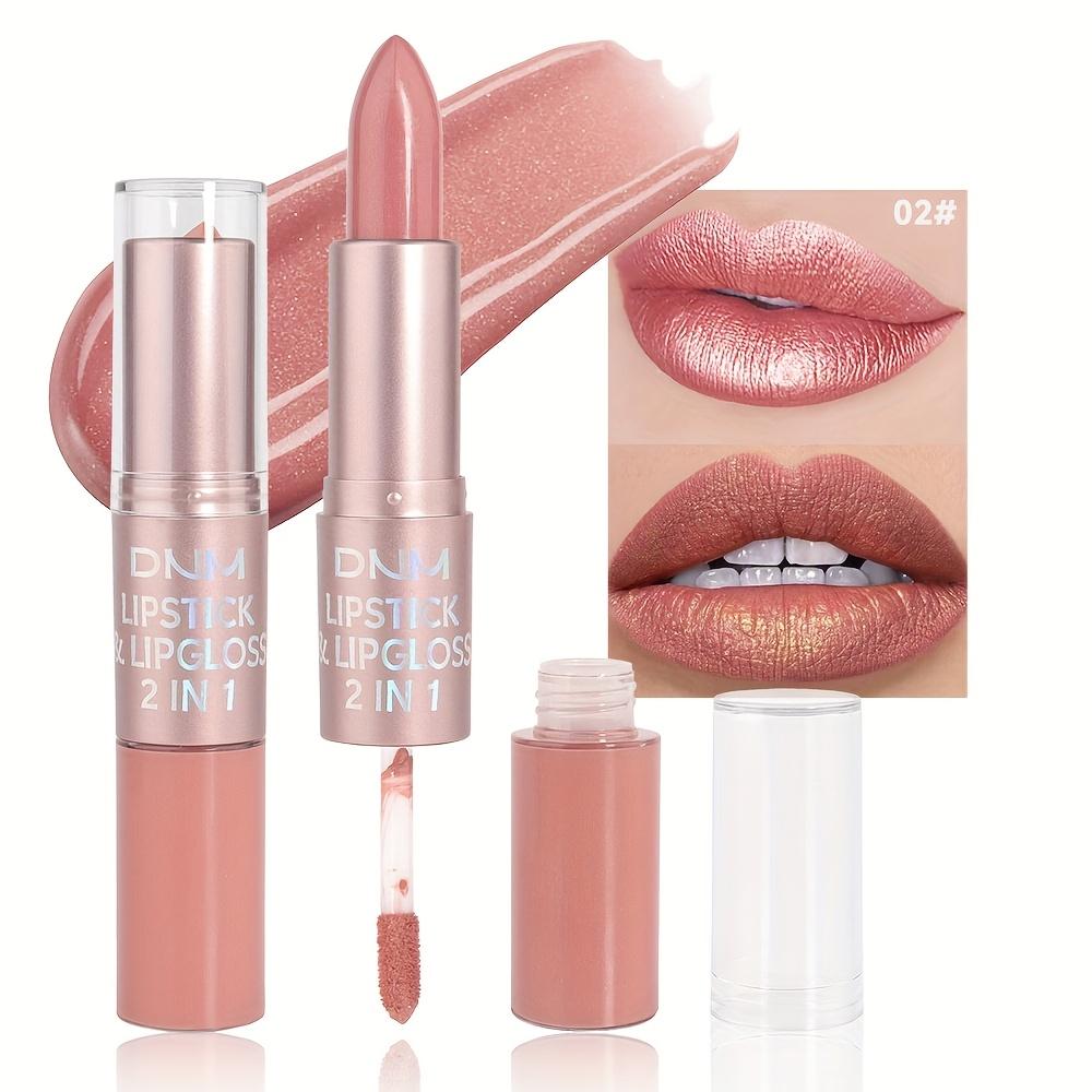 2-in-1 Non-Stick, Moisturizing Lipstick - Long-Lasting, Fade-Resistant Liquid Lip Color with A Glossy Finish Lipstick Gift for Women