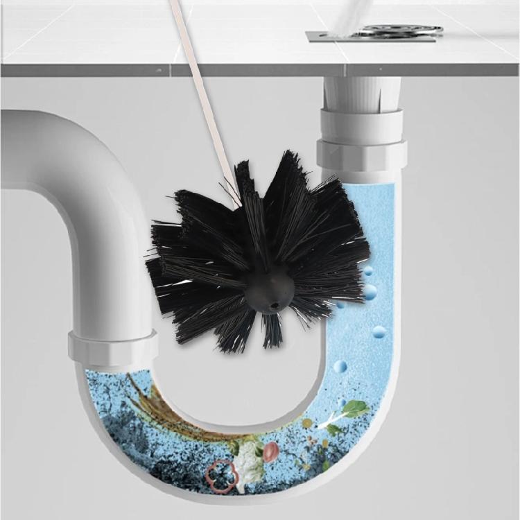 Reliable Cleaning Kit with Flexible Rod and Brush for Chimney & Dryer Pipe Fireplaces Wall Vent Care Hard To Reach Areas