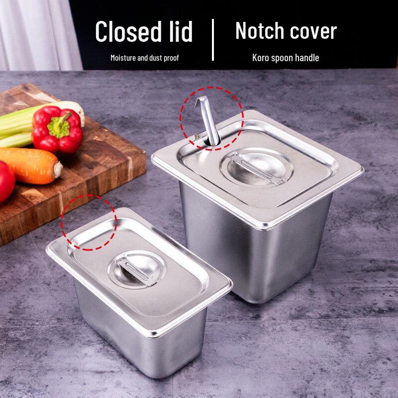 Stainless Steel Deep Portion Pan with Lid