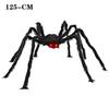 2PCS Halloween Plush Spider Skull Veil Horror Party Haunted House Decoration Props Simulation Spider Halloween Simulation Spider