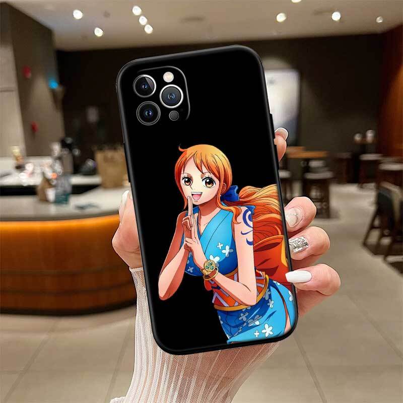 One Piece Nami Phone Case for Samsung S20 S21 S21S S22 S23 S24 FE Ultra Plus Lite F06 F16 M06 M16 M56 A07 A17 A36 A37 A55 A57