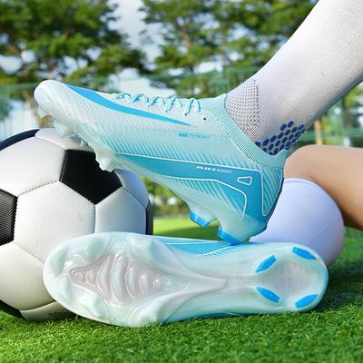Yeni Yüksek Bilekli Futbol Ayakkabıları Profesyonel Antrenman Futbol Botları TF/FG Kaymaz Futbol Spor Ayakkabıları Dış Saha Çim Futbol Ayakkabıları