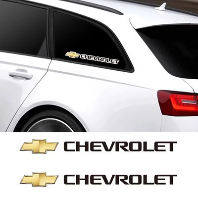 4 Pièces Autocollant de Décoration de Carrosserie de Voiture Emblèmes Auto Autocollants Pour Cruze Sonic Silverado Corvette Trax Camaro Captiva Tahoe Z71