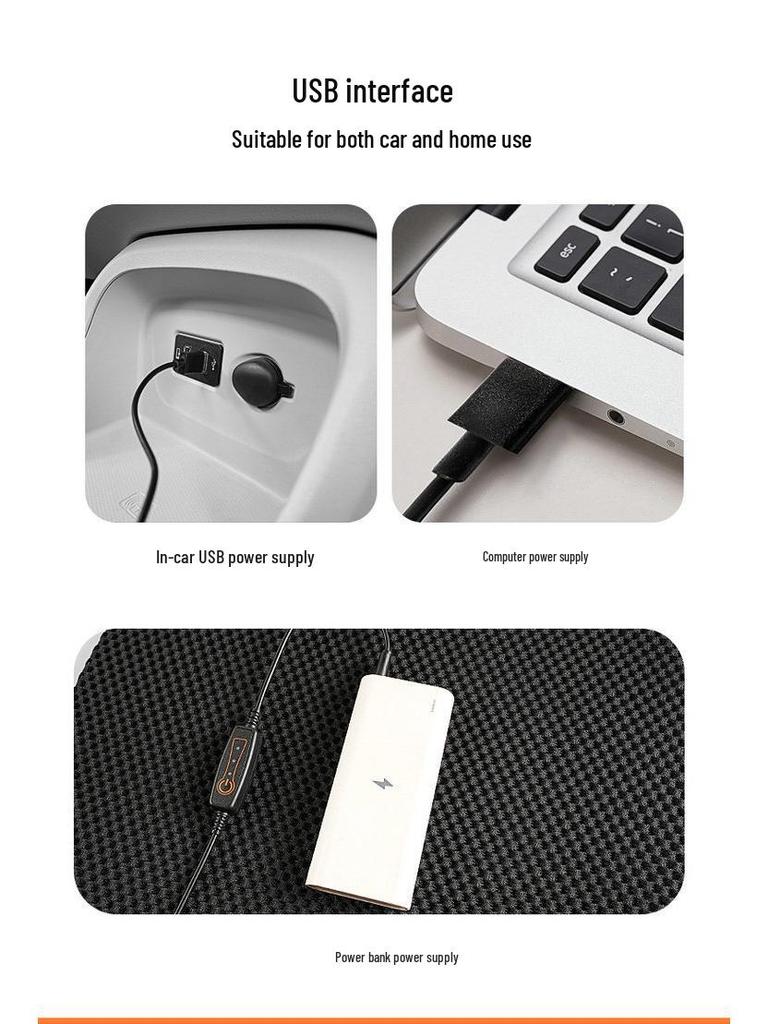 2024 USB Ventilated Cooling Pad: Ice Silk Blower Seat Cushion for Car and Office