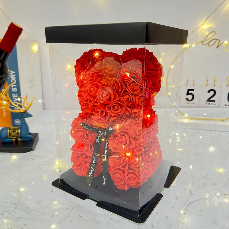 Eternal Rose Bear - Creative Foam Flower Gift for Valentine's, Mother's Day, or Birthday