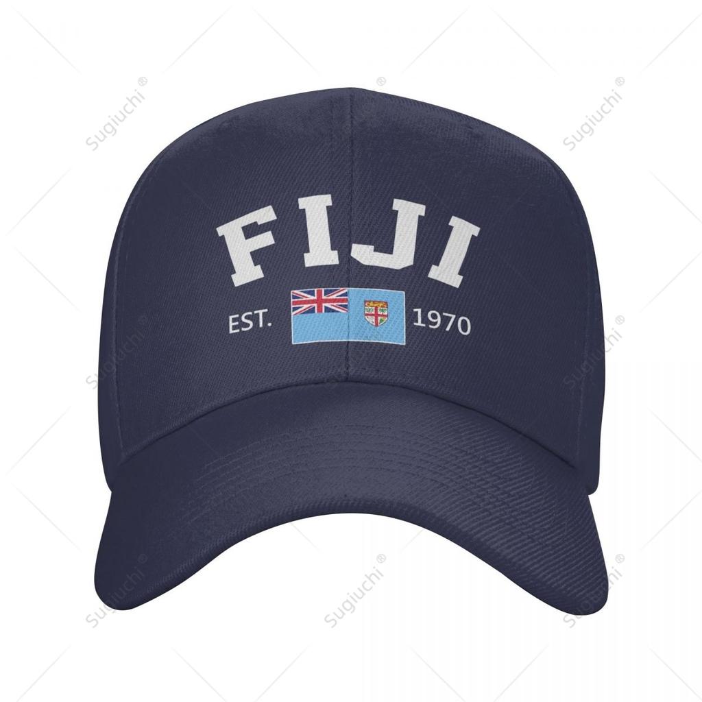 Unisex Baseball Cap FIJI EST Independence Day Wild Sun Shade Peaked Adjustable Outdoor Caps for Unisex Women